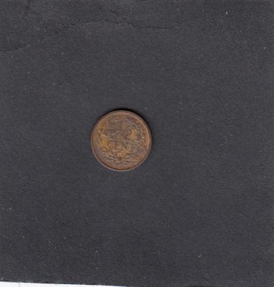 Beschrijving: 1/2 Cent WILHELMINA